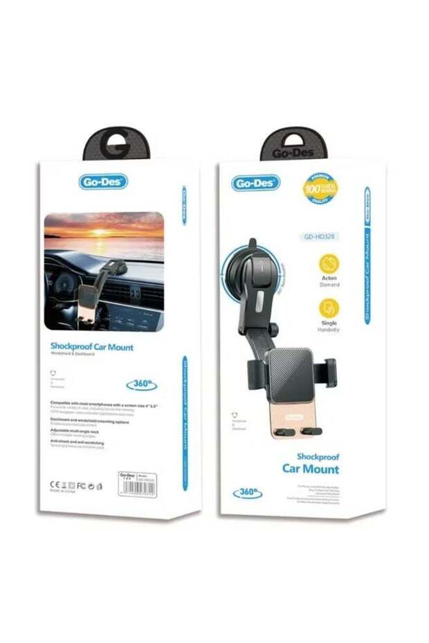 GD-HD328 360 Degree Rotating Vacuum Design Car Phone Holder