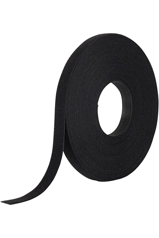 ONE_WRAP Tape ¾" x 22.8 M Double Sided Self Gripping Roll, 189645, Black