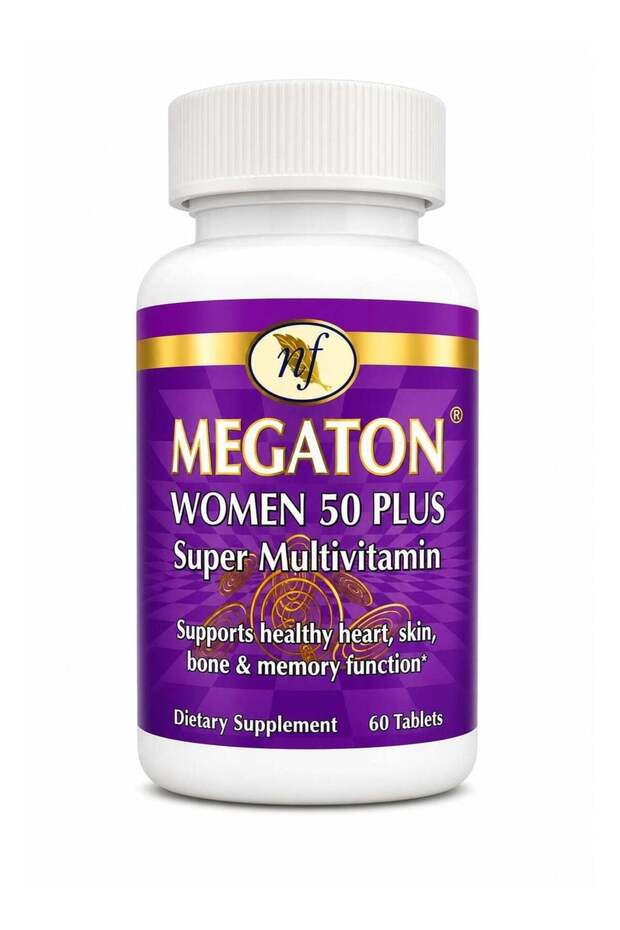 MEGATON WOMEN 50+ Super Multivitamin Tablets for Women | Energy, Immunity, Bone & Brain Support | Daily Complete Nutrition for 50+ Women
