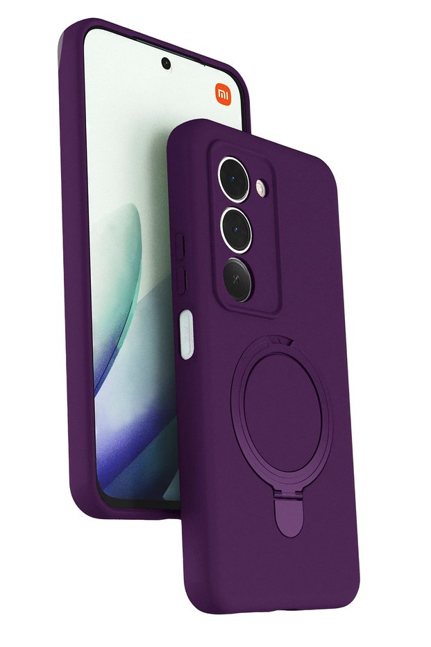 Zengemtx New Redmi 15 4g Regal Cover with Magsafe Stand - (125409) Deep Purple