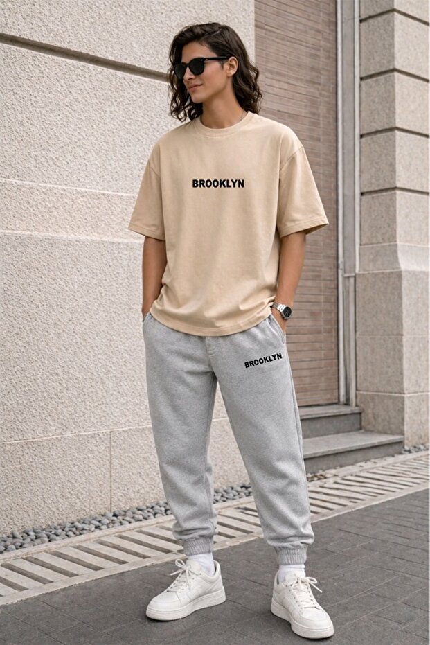 Women's Brooklyn Printed Tracksuit Set Unisex – Casual Comfortable Combination Oversize