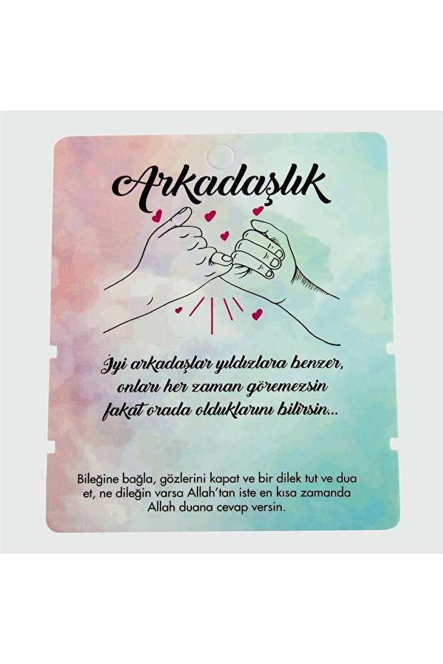 Ilkeshop 2-Pack Friendship Bracelet Card-Mi