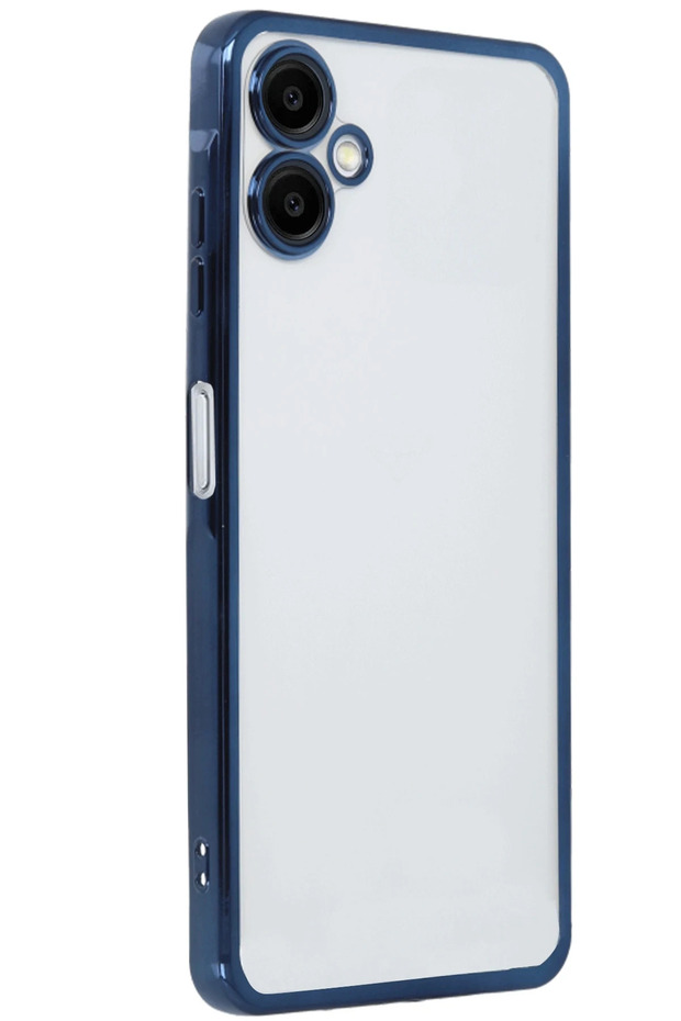 Ilkeshop New Galaxy A06 Case with Lens Silicone (123333) - Navy Blue