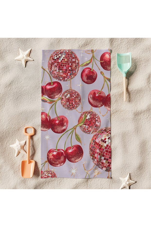 Cherries Fitness Beach Towel
