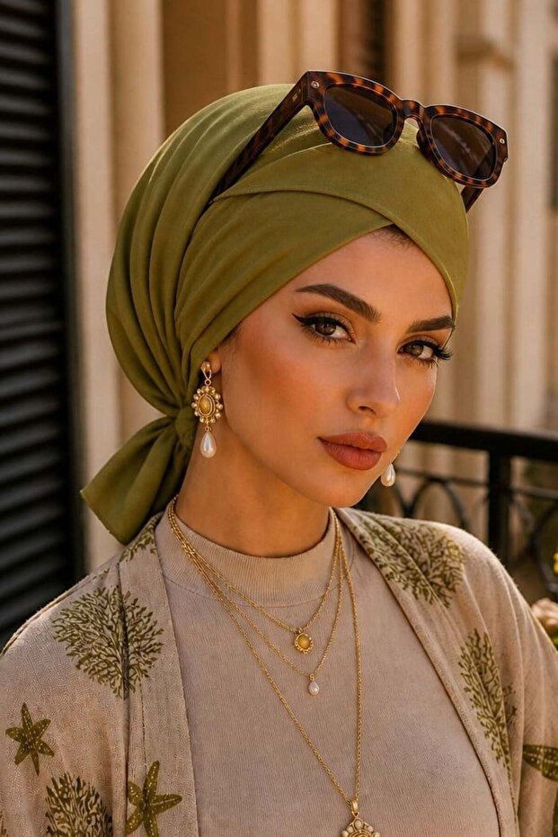 قبعة كروس خضراء زيتية