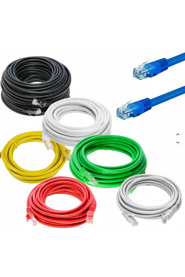 كابل شبكة CAT 6 بطول 5 متر / 5 حبات