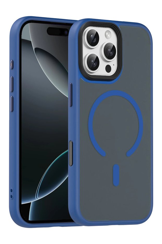 Zengemtx iPhone 16 Pro Max Megane Magsafe Cover (133541) - Navy Blue