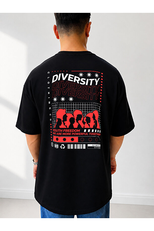Oversize Back Printed Streetwear Unisex T-Shirt