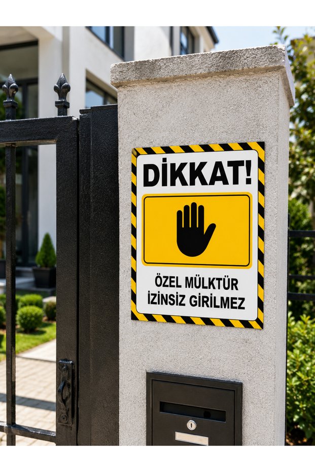 Attention: Private Property, No Trespassing, Pvc Warning Sign 25X35 cm