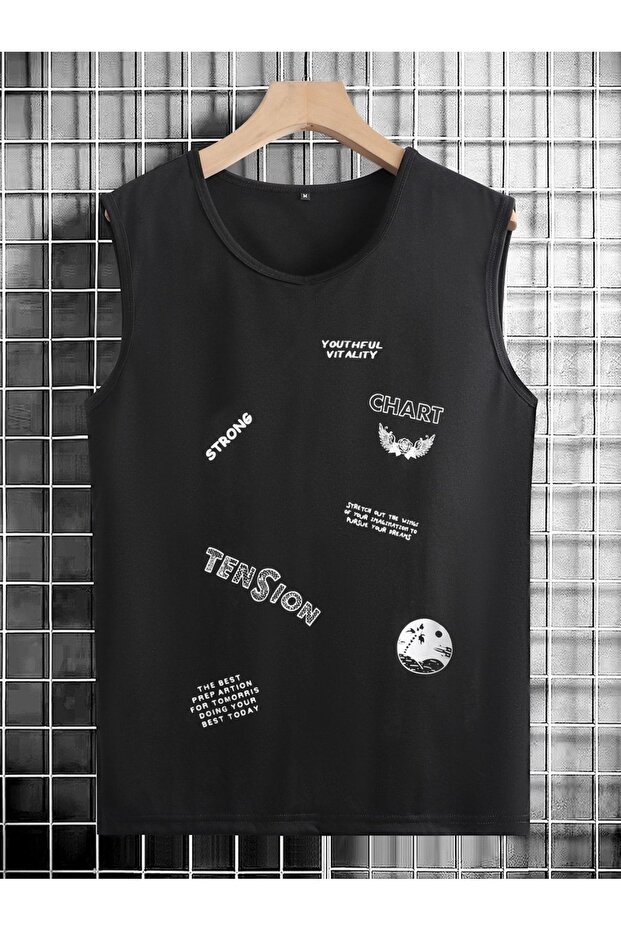 Men's oversized crew neck sleeveless t-shirt - longline