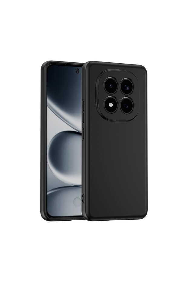 Redmi Note 15 Pro Plus Compatible Velvet Protective Case Mara Launch Cover T40948 - Black