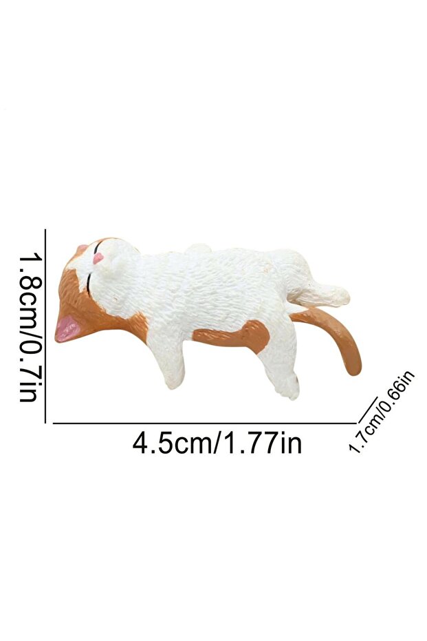 C Miniature Cats Cute Computer Monitor Decor Creative Miniature Cat Statues for Home Workplace Car .