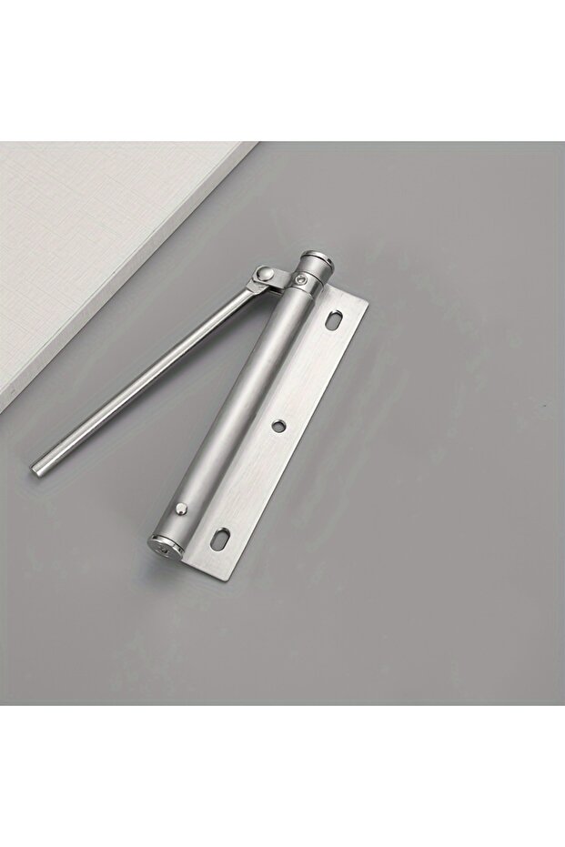 1pc 1pc Lightweight Stainless Steel Automatic Door Closer Device Is Quiet And Suitable For Residenti