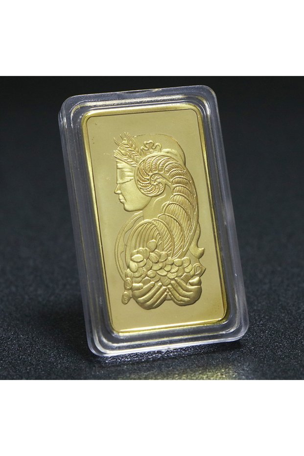 Golden Souvenir Coin Bullion Bar Switzerland Credit Commemorative Coin Goddess Coin Collection Home
