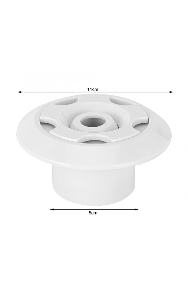 WHITE Massage Nozzle 360-Degree Rotatable Adjustment Heat-Resistant ABS Material Water Outlet Pool J