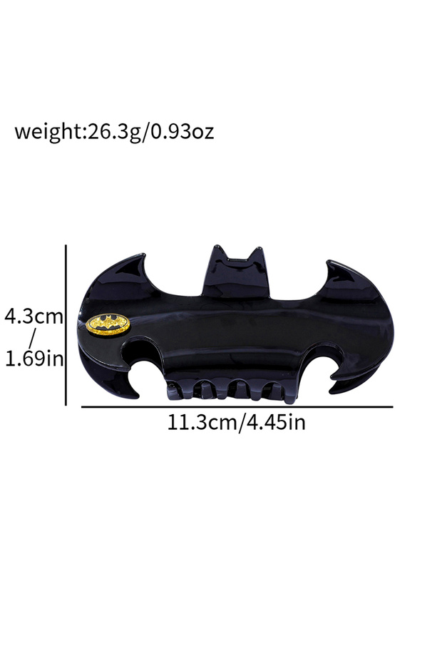 CSO0591 Black Bat Hair Clip Decorative Hair Accessory Practical Everyday Hair Gripper Elegant High-E