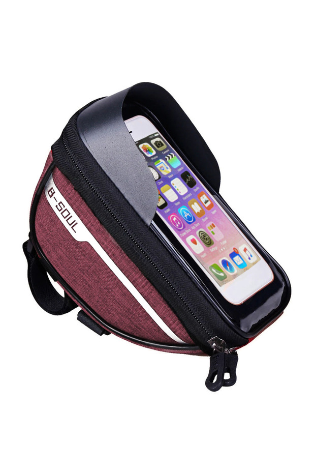 Red Mountain Bicycle Bag Touch Screen Cycling Handlebar Phone Holder Bag Bike Bags Bicycle Phone Sto