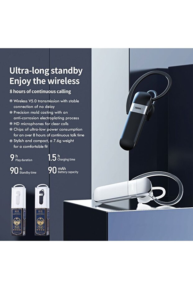 Bluetooth Headset RB-T36 Λευκό - 2