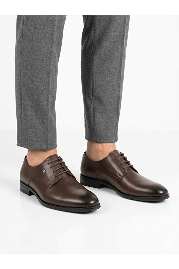 Men's Brown Genuine Leather Neolite Sole Classic Shoes