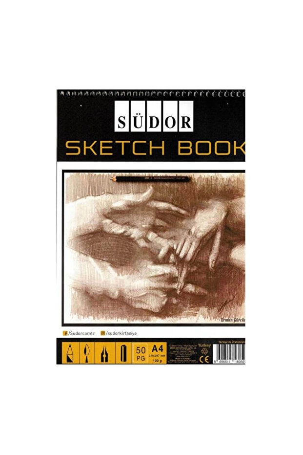 دفتر رسم حلزوني A4 100 جرام 50 صفحة MN21-4