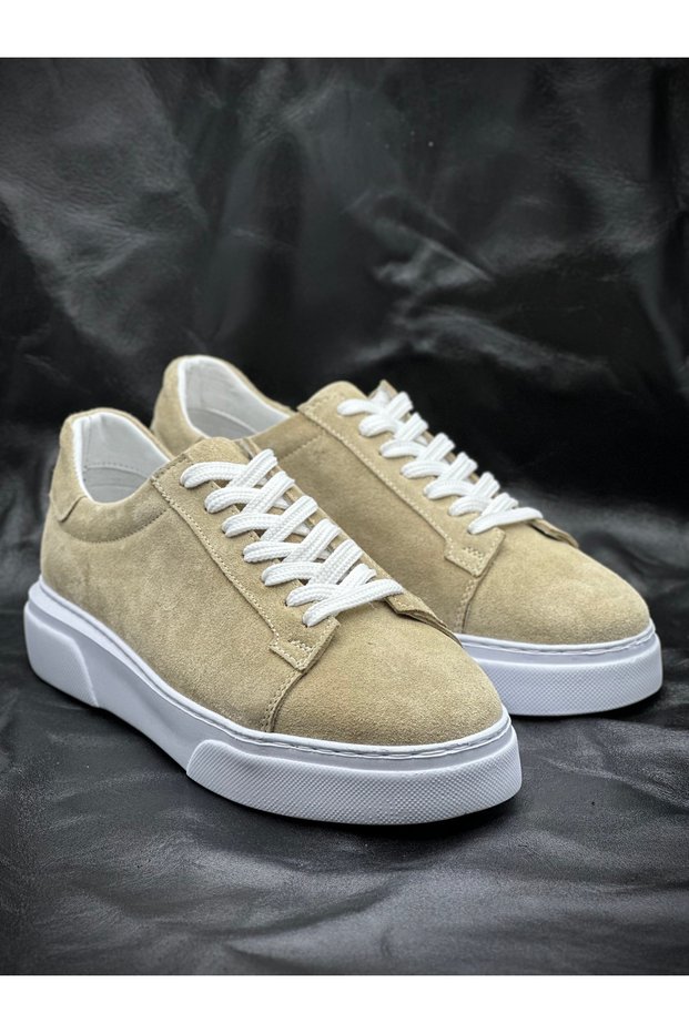 Genuine Leather Suede Men's Sports Shoes Orthopedic, Lightweight and Comfortable Sole, Stylish & Trendy Casual Sneaker