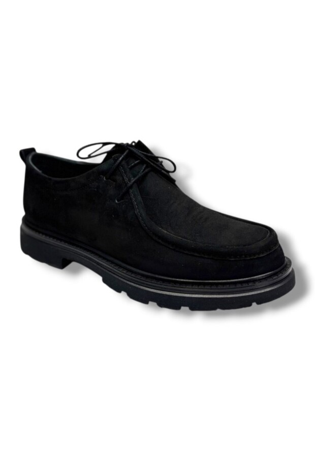 855-26 Hakki Nubuck Leather Anatomical Men's Shoes with Hose-Like Design
