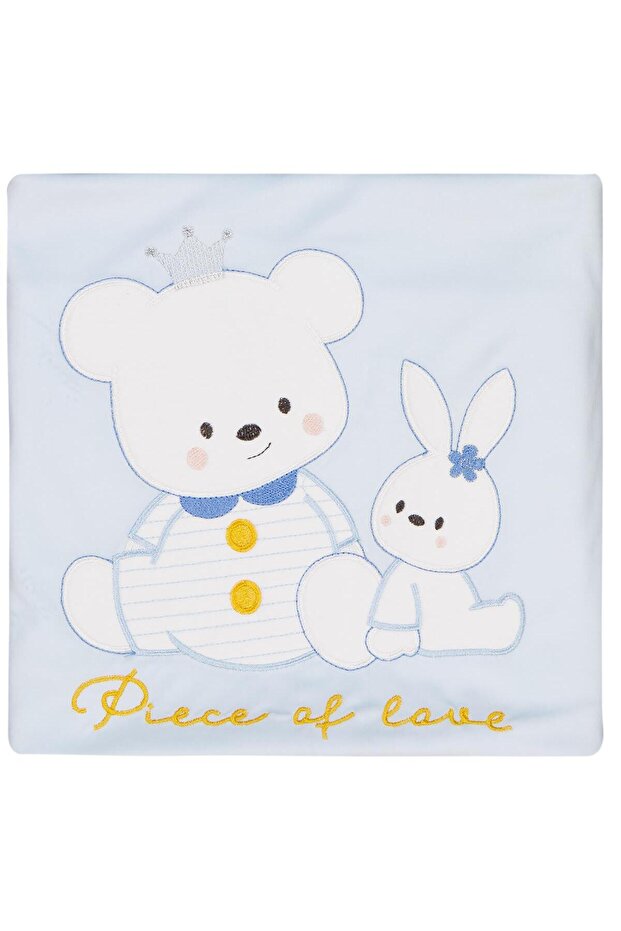 Rabbit Bear Blanket - Blue