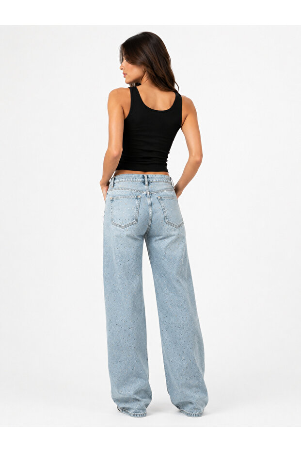 Women's Straight Fit Stoned Jean