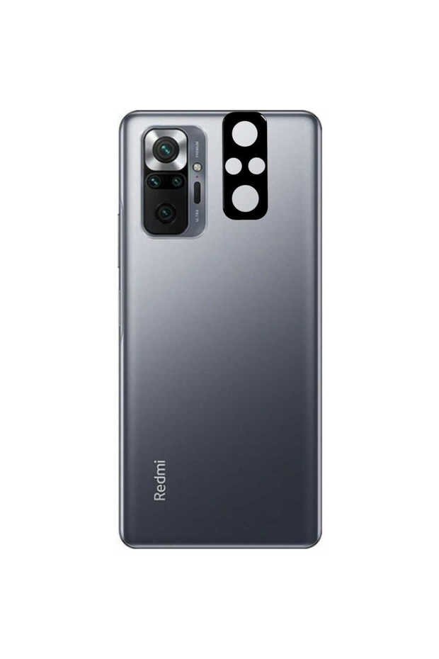 واقي عدسة الكاميرا المتوافق مع هاتف Redmi Note 10 Pro، زجاج ثلاثي الأبعاد T17370 - أسود