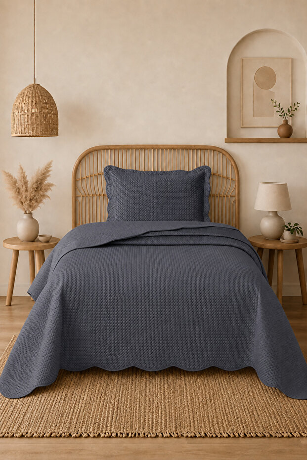 Velvet Single Bedspread Set | 180X240 cm | Soft Textured | Modern, Stylish & Elegant Bedroom Decor