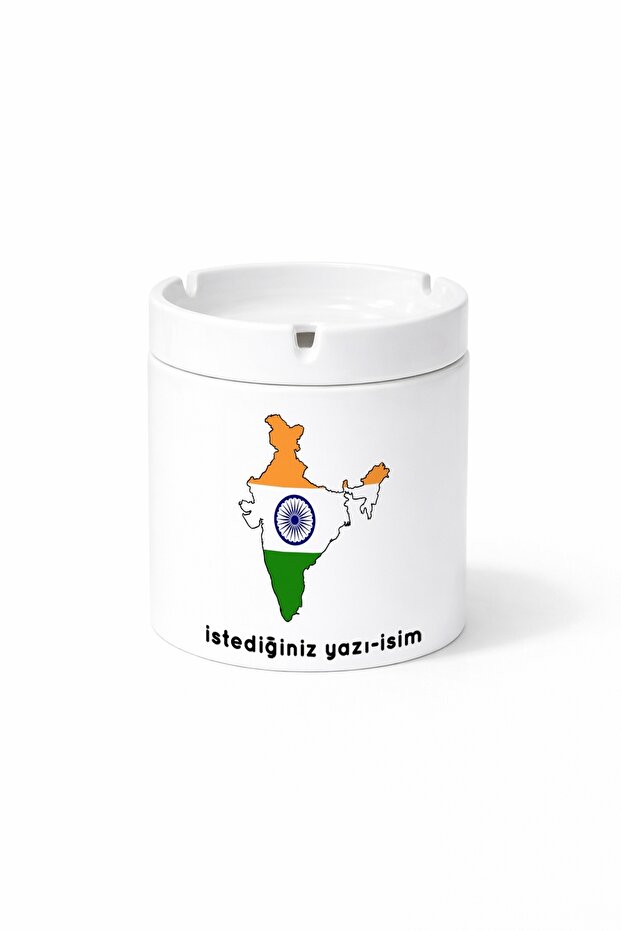 Flag India Flag India Illustration Country Double Sided Printed Porcelain Magic Mug Cup
