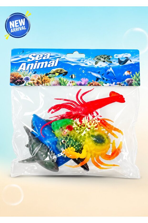 Sea Animal Collection Set Ocean Marine Life Figures Aquatic Creatures Educational Play Toys