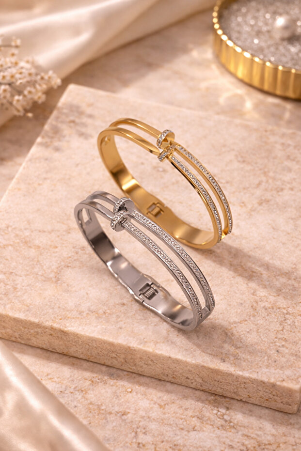 Steel Handcuffs Elegant Meaningful Gift for Special Occasions Wristband
