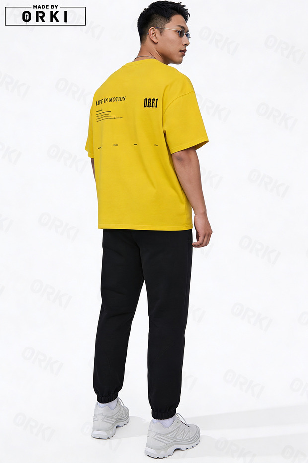 Life in Motion Printed Unisex Oversize T-Shirt & Jogger Tracksuit Set
