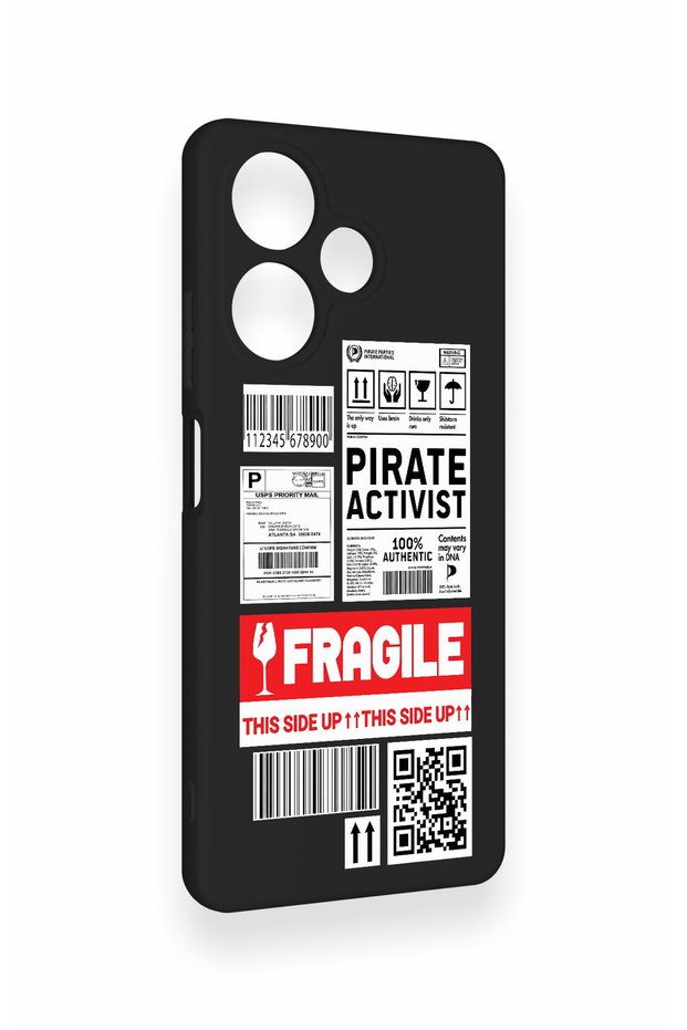 Infinix Hot 30 Compatible Fragile Patterned Silicone Case