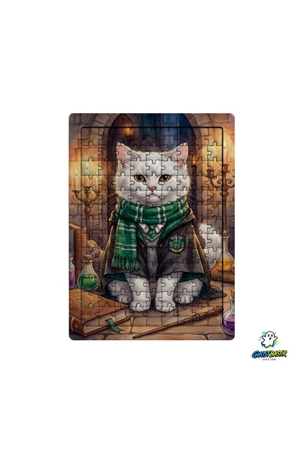 Harry Potter Slytherin Cat 99 Piece Standing Puzzle – Decorative Children's Puzzle 0189