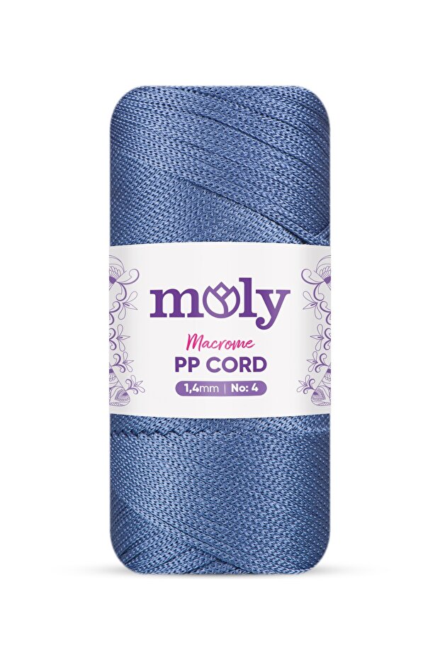 Pp Cord No:4 Polyester Macrame Rope | Col. No: 235 - Airman | 4mm 200Gr
