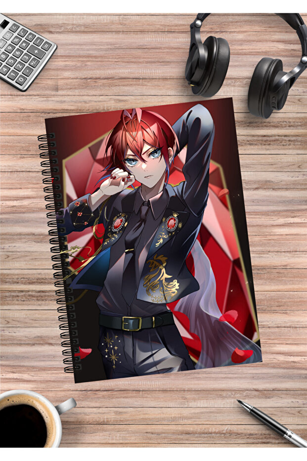 Twisted Wonderland Anime Spiral Notebook A5 (50 Sheets)