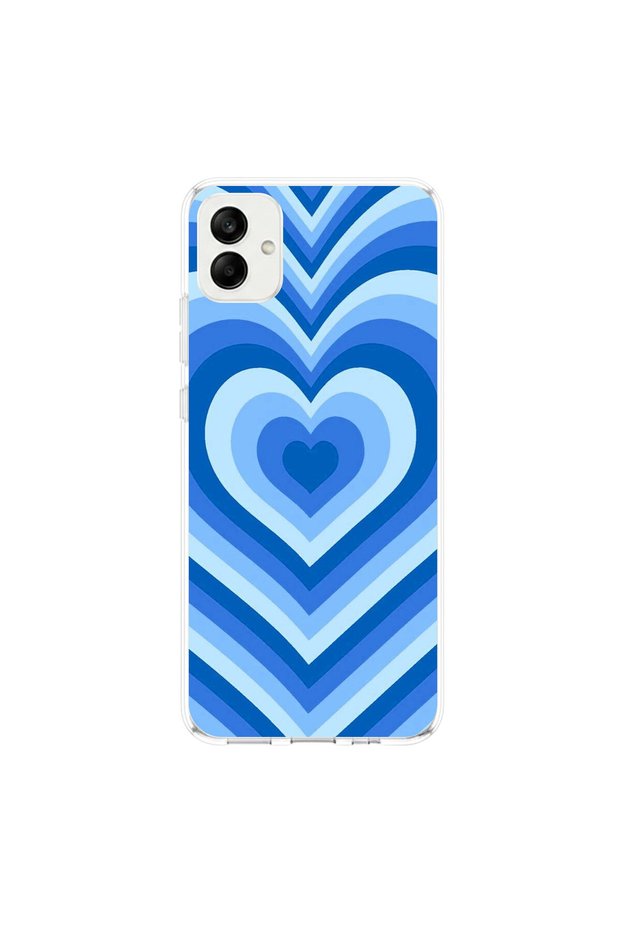 Samsung Galaxy A04 Compatible Heart 4 Design Transparent Case