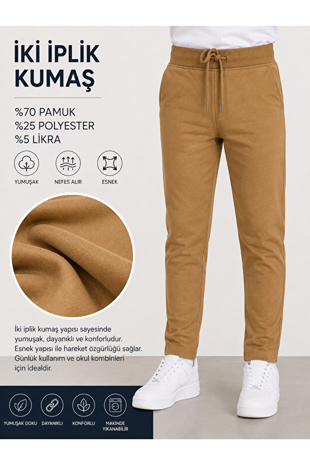 Combed Cotton Trousers for School and Casual Use Boys Girls Unisex