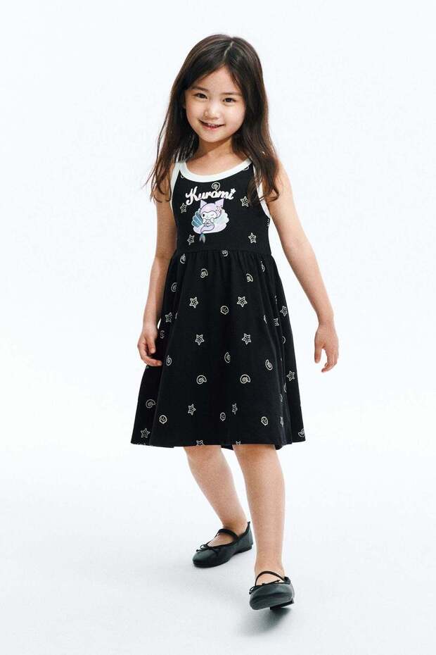 Printed cotton dress