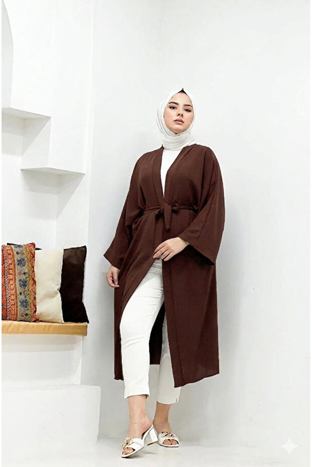 Modaalfabe حجاب Ayrobin كيمونو طويل
