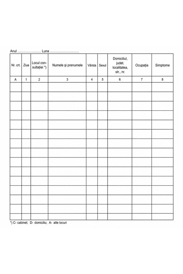 Consultation Register 10 blocks