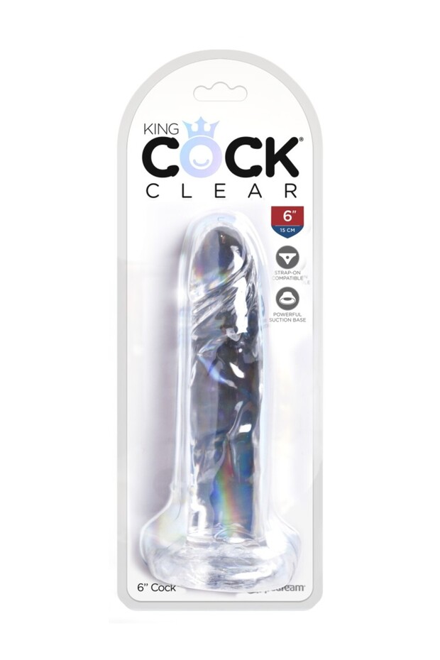 King Cock Transparent 6 " Transparent - 2