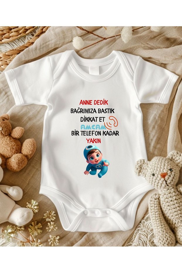 Enişte Written Baby Bodysuit 100% Cotton 147