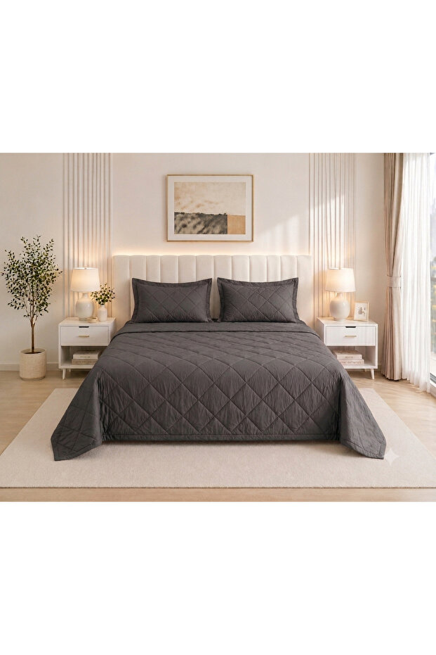 Summer Quilted Bedspread Double Set of 3 - 220cm X 230cm