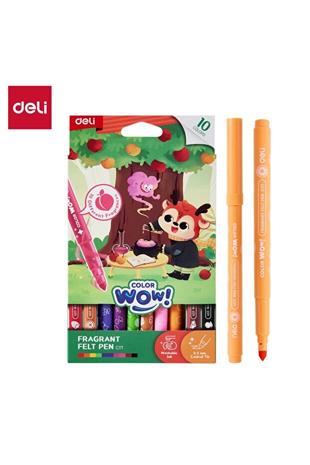 FRAGRANT FELTPEN 10 COLORS ASST