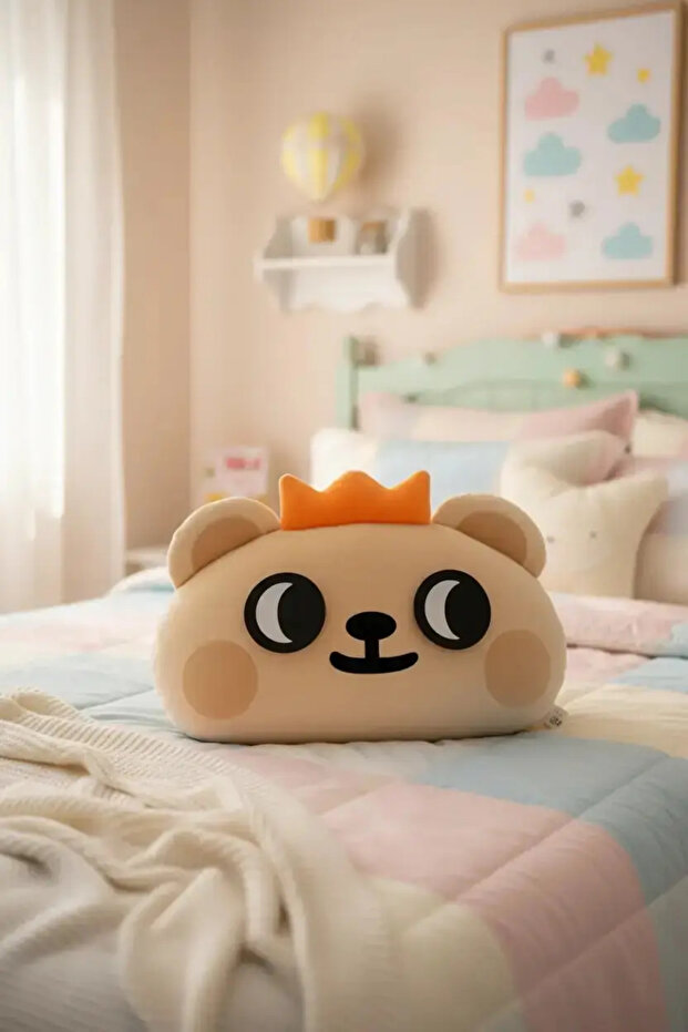 وسادة قطيفة مرخصة من مجموعة BearisBug مع شريط Hook&Loop مقاس 44 سم - وسادة زخرفية