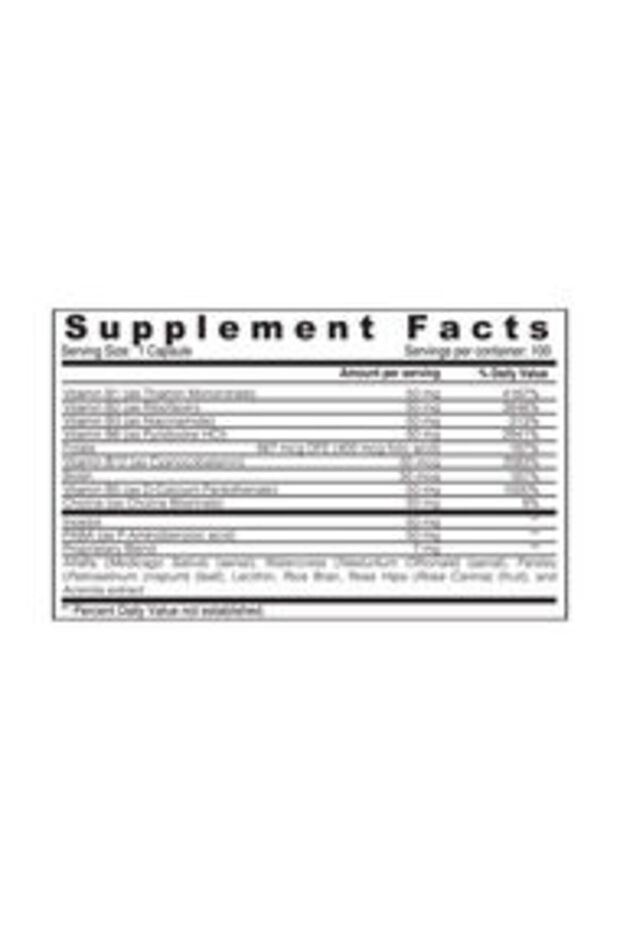 B-Complex 50 Vegetable Capsules Supplements (100 Tablets) - 3