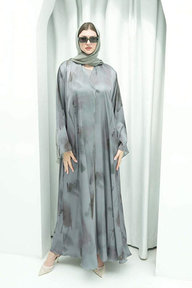 The Sage Mist Abaya (Includes Plain Sheila)